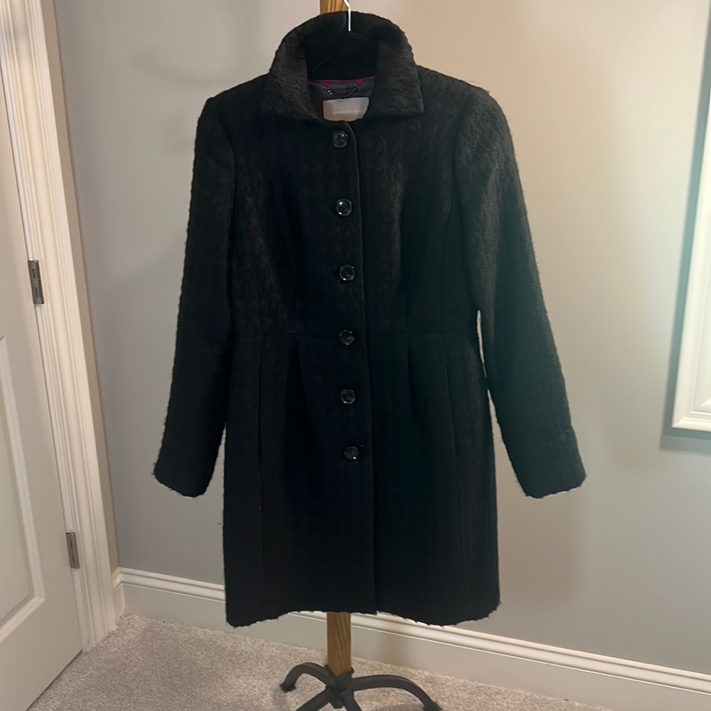 Banana Republic Wool Blend Black Coat
